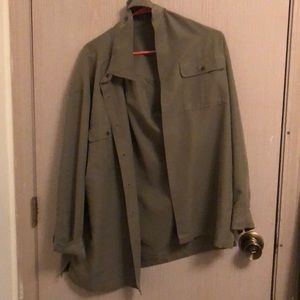 Olive Green button up